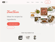 Tablet Screenshot of food-tuner.com